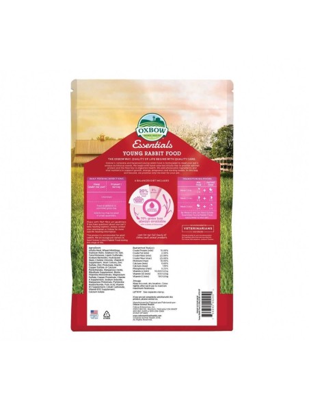 ESSENTIALS CONEJOS JOVENES Y REPRODUCCION OXBOW