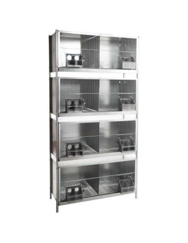 JAULA PELECHERO PARA PALOMAS 8 DEPARTAMENTOS...