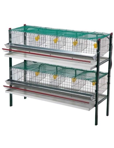 BATERÍA DE JAULAS PARA CODORNICES 8...