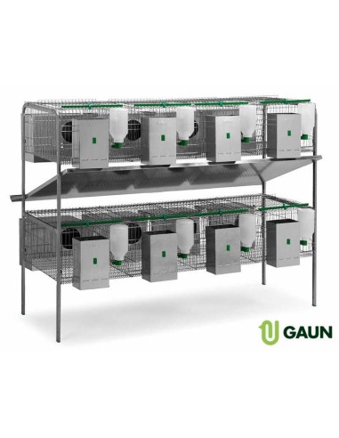 JAULA CONEJOS LIMA 2 PISOS GAUN - 8 NIDOS