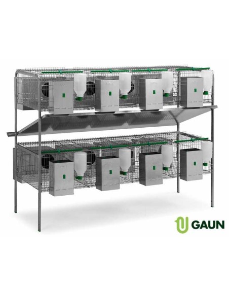 JAULA CONEJOS LIMA 2 PISOS GAUN - 8 NIDOS