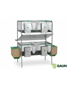 JAULA CONEJOS LAGUNA 2 PISOS GAUN