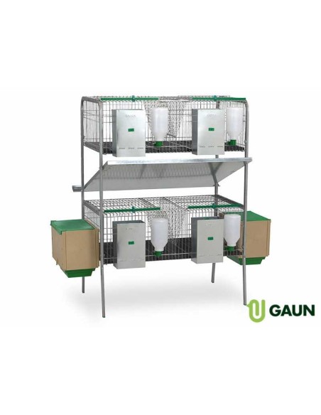 JAULA CONEJOS LAGUNA 2 PISOS GAUN