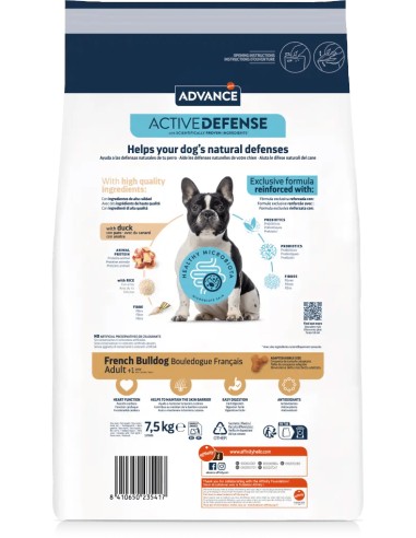 PIENSO BULLDOG FRANCÉS AFFINITY ADVANCE - 7,5 KG