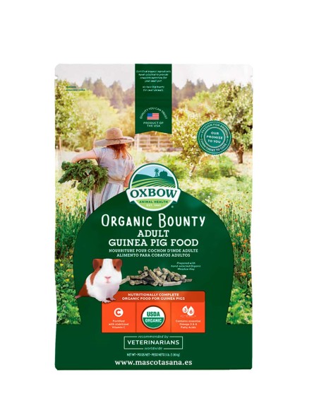 PIENSO COBAYA ECOLÓGICO ORGANIC BOUNTY OXBOW - 1,36 KG