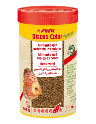 DISCUS COLOR NATURE SERA - 250 ML (105 GR)