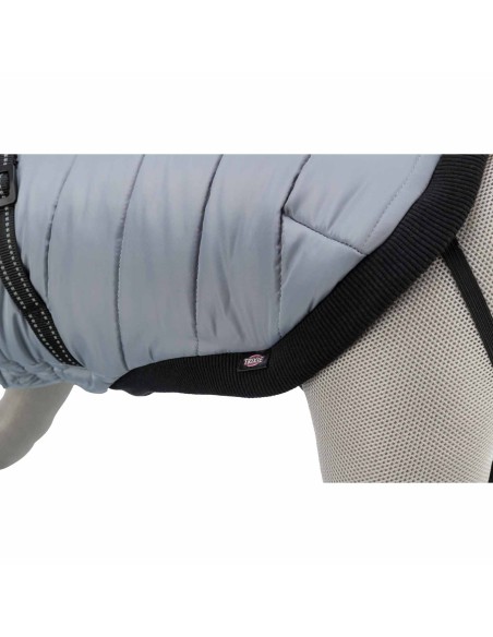 ABRIGO PONTIS GRIS CON ARNÉS TRIXIE