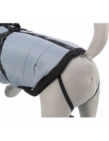 ABRIGO PONTIS GRIS CON ARNÉS TRIXIE