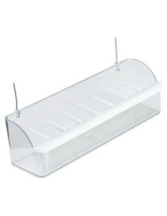 COMEDERO INTERIOR CON RASTRILLO LISA - 21 CM