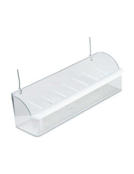 COMEDERO INTERIOR CON RASTRILLO LISA - 21 CM