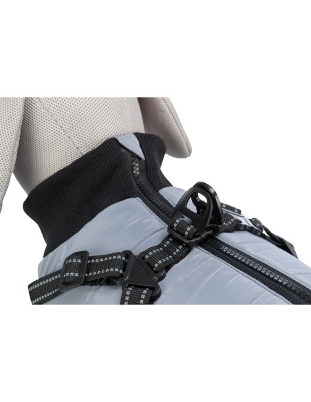 ABRIGO PONTIS GRIS CON ARNÉS TRIXIE