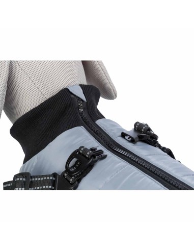 ABRIGO PONTIS GRIS CON ARNÉS TRIXIE