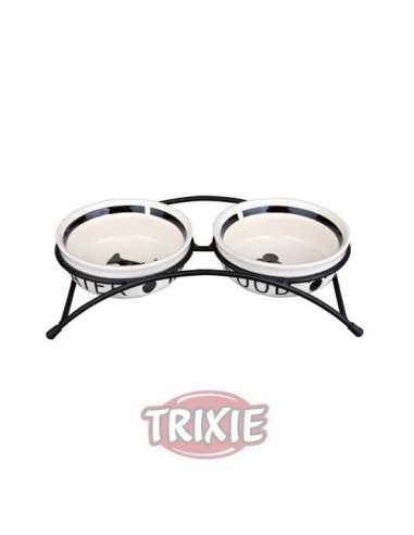 SET COMEDEROS CERÁMICOS CON PIE TRIXIE