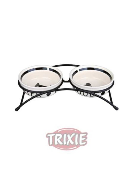 SET COMEDEROS CERÁMICOS CON PIE TRIXIE