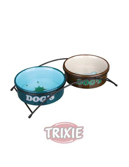SET COMEDEROS CERÁMICOS CON PIE TRIXIE