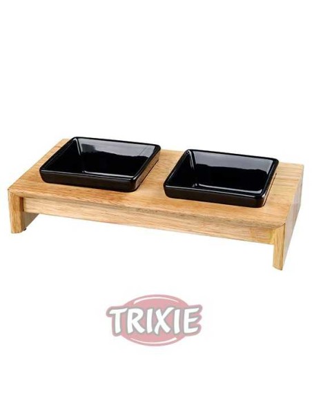 SET COMEDERO CERÁMICA Y MADERA TRIXIE