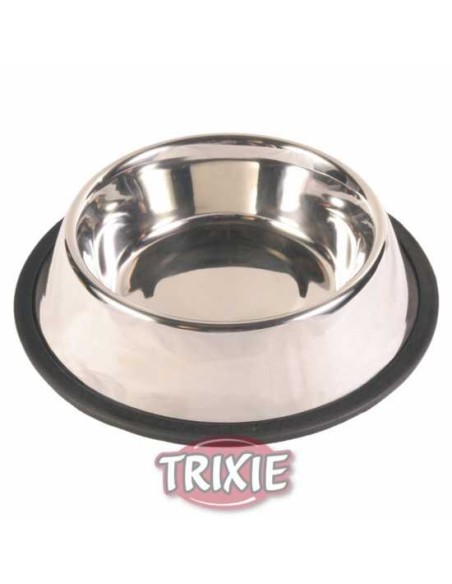 COMEDERO ACERO INOX ANTIDESLIZANTE TRIXIE