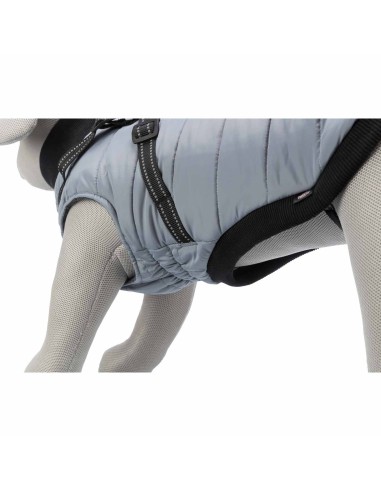 ABRIGO PONTIS GRIS CON ARNÉS TRIXIE
