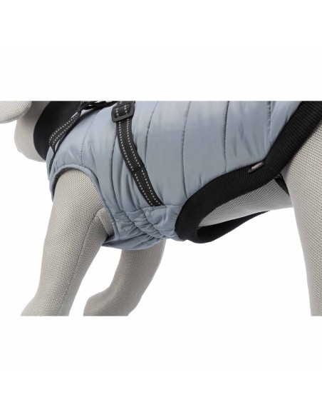 ABRIGO PONTIS GRIS CON ARNÉS TRIXIE