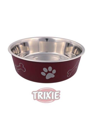 COMEDERO ACERO INOX RECUBIERTO PLÁSTICO TRIXIE