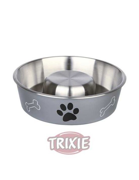 COMEDERO PLÁSTICO SLOW FEED TRIXIE - 1,4 L / Ø21 CM