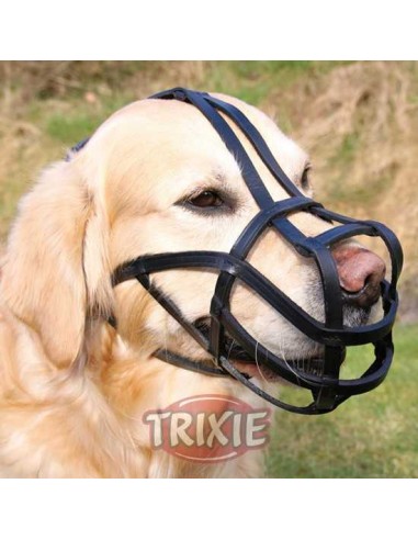 BOZAL CON CINTAS DE CUERO TRIXIE