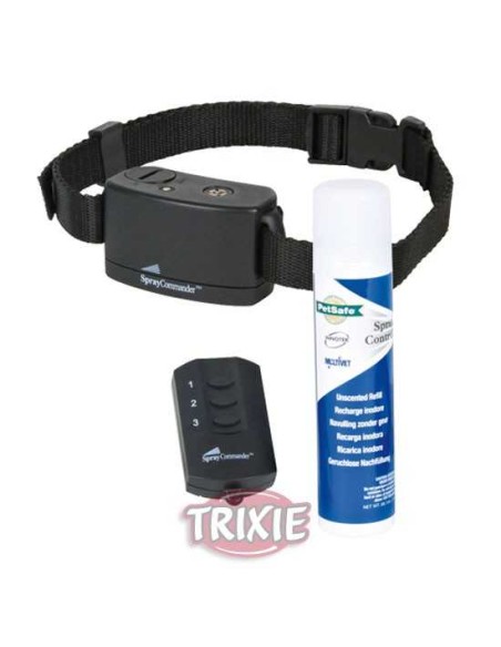 COLLAR SPRAY/SONORO ENTRENAMIENTO COMMANDER TRIXIE - NEGRO