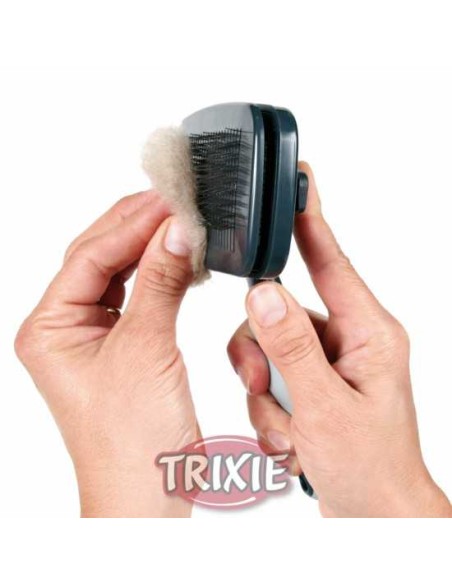 CARDA AUTOLIMPIABLE UNA CARA DE PLÁSTICO TRIXIE - 9 X 16 CM