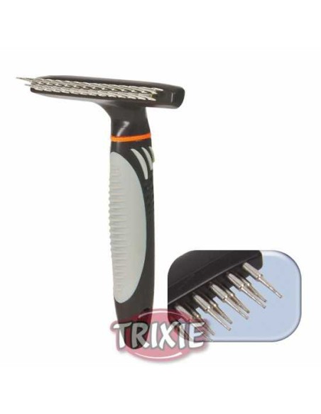 RASTRILLO 2 FILAS METÁLICAS TRIXIE - 10 X 15 CM