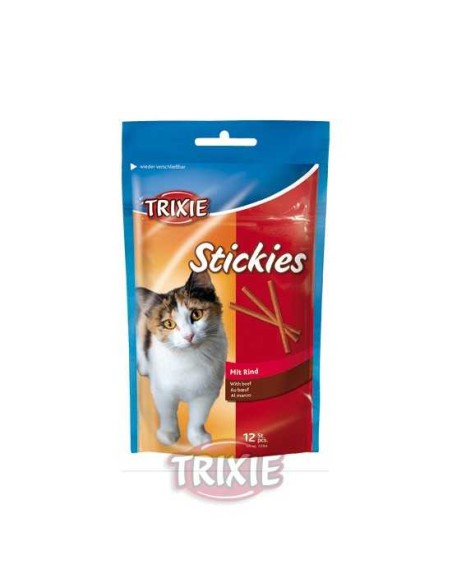 STICKIES CON TERNERA (12 UNIDADES) TRIXIE - 25 GR