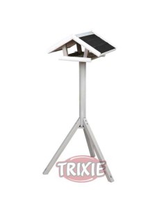 COMEDERO NATURA CON PIE TRIXIE - GRIS / BLANCO