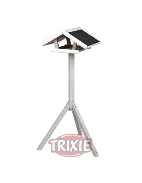 COMEDERO NATURA CON PIE TRIXIE - GRIS / BLANCO