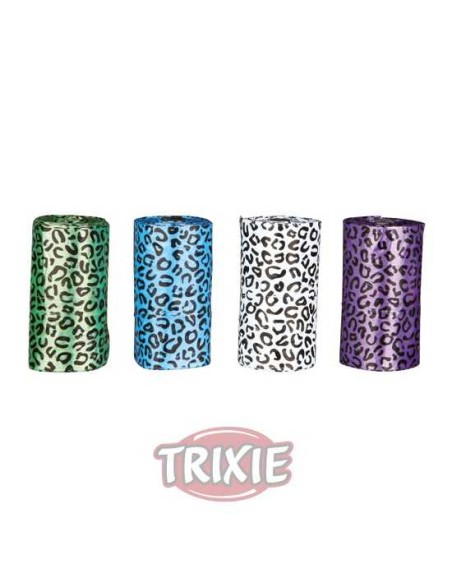 BOLSAS LEOPARDO (4 ROLLOS DE 20 BOLSAS) TRIXIE - 3,5 X 6 CM