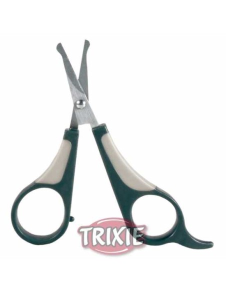 TIJERAS PUNTA REDONDA PARA CARA Y PATAS TRIXIE - 9 CM