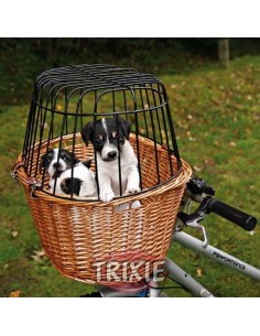 CESTA PARA BICICLETA CON REJILLA TRIXIE - 44 X 48 X 33 CM