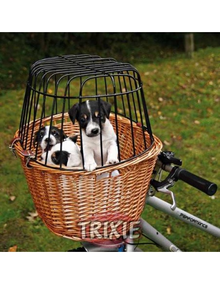 CESTA PARA BICICLETA CON REJILLA TRIXIE - 44 X 48 X 33 CM