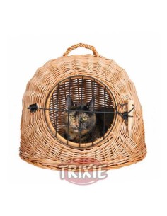 TRANSPORTÍN MIMBRE GATOS/PERRO TRIXIE 2