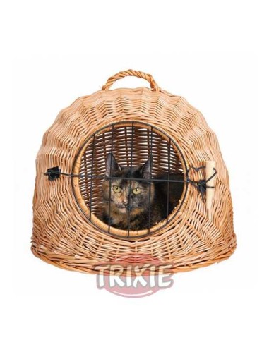 TRANSPORTÍN MIMBRE GATOS/PERRO TRIXIE