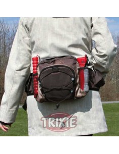 CINTURÓN BOLSA MULTI OBJETOS TRIXIE - MARRÓN / BEIGE