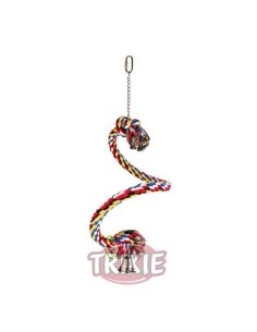 PERCHA CUERDA MULTICOLOR ESPIRAL TRIXIE - 50 CM