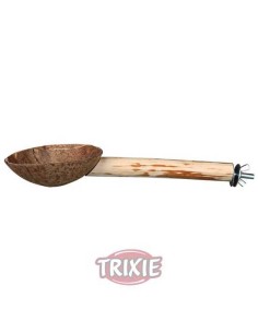 PERCHA CON CUENCO DE COMIDA TRIXIE - 25 CM