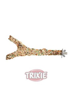 PERCHA CON MIJO Y FRUTAS TRIXIE - Ø15 MM / 20 CM