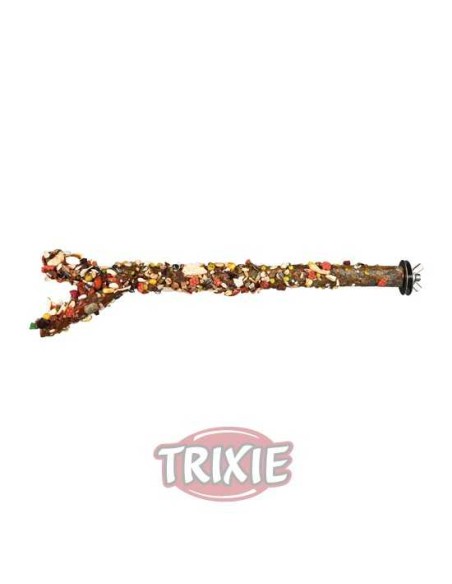 PERCHA CON FRUTAS PARA NINFAS Y COTORRAS TRIXIE - 35 CM-Ø18 MM