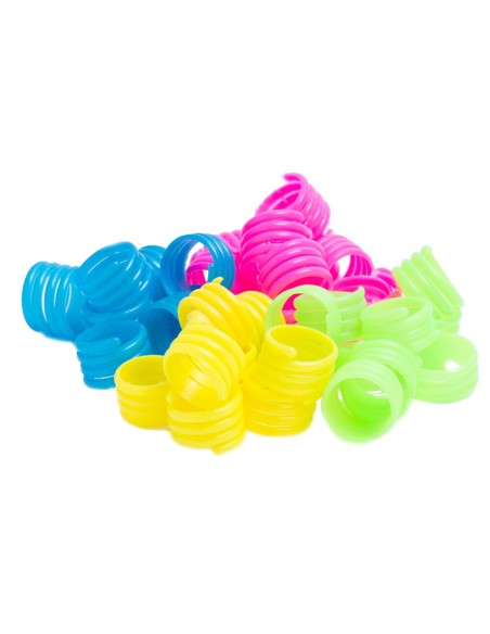 ANILLA ESPIRAL PARA GALLINAS 18 MM 100 UNIDADES SISAL FIBRE - Ø18 ML