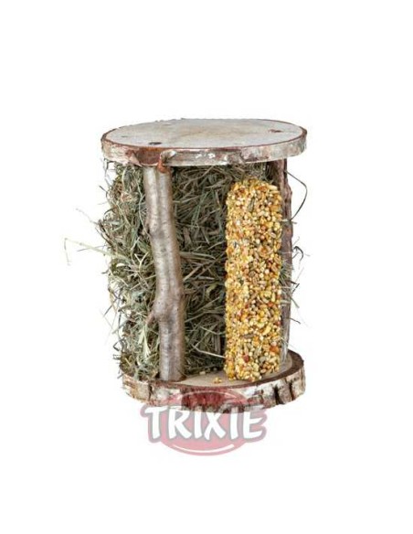 TORRE MADERA HENO&BARRITA CRUJIENT TRIXIE - 110 GR / 13 X 17 X 13 CM