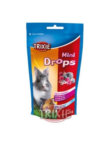 MINI DROPS FRUTAS DEL BOSQUE TRIXIE - 75 GR