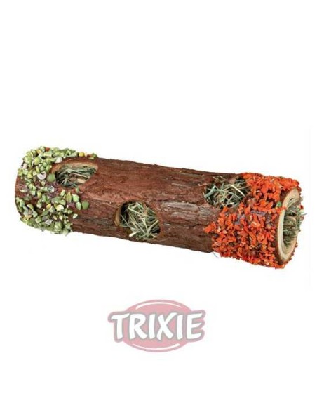 TÚNEL CON HENO & FLORES HIBISCUS TRIXIE - 25 GR / 20 CM