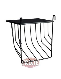 PORTA HENO PARA COLGAR CON TAPA TRIXIE - NEGRO