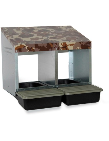 PONEDERO CAMUFLAJE PARA GALLINAS CON CUBETA 2...