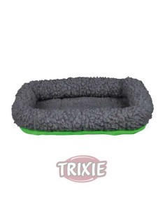 CAMA SUAVE PARA COBAYAS TRIXIE - GRIS / VERDE